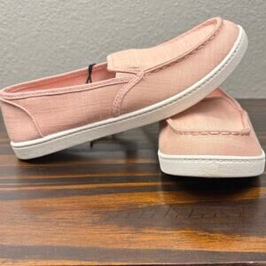 NWT Time and Tru Womens Size 8 Rose Pink Slip On Memory Foam Shoes Flat Slippers